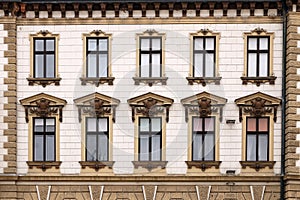 Old building windows Pecs