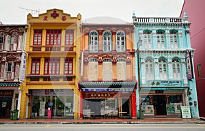 Old buildings at Chinatown in Singapore