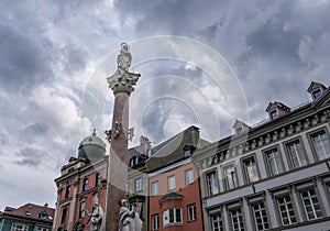 The old buildings in city Innsbruck, Austria