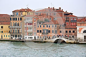 Old buildings in city of Venice, Italy