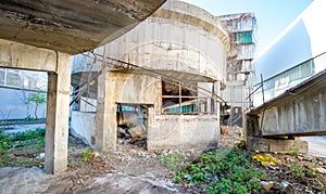 Old buildings from the communist period in Romania