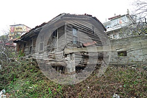 Old buildings in the countryside. Village Houses