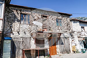 Old buildings in the countryside. Village Houses