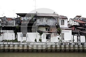 Old buildings in disrepair photo