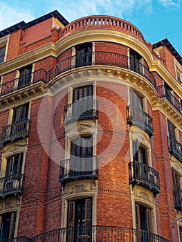 old buildings in Madrid Spain