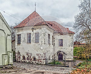 Old buildings in the Old Town of Vyborg.