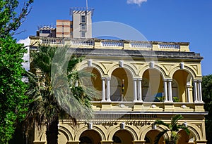 Old buildings in Port Louis, Mauritius