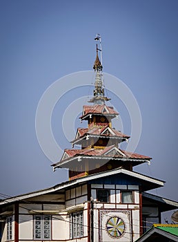 Old buildings in Pyin Oo Lwin, Myanmar