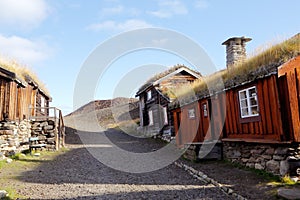 Old buildings in Roros