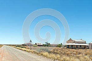 Old buildings and ruins at Putsonderwater ghost town photo