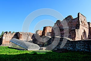 Old buildings and ruins at Targoviste Royal Court (Curtea Domneasca)