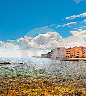 Old buildings in Saint Tropez, France