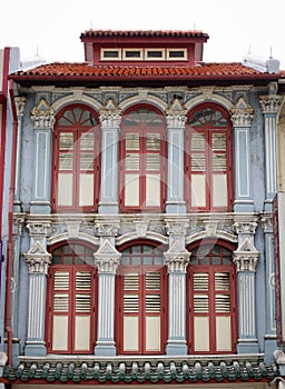 Old buildings at Chinatown in Singapore