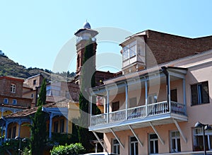 Old buildings in Tbilisi Old town Sololaki