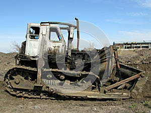 Old bulldozer