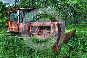 Old bulldozer