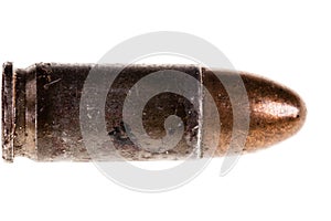 Old bullet macro isolated