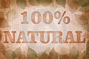 Old burlap. Background in vintage style