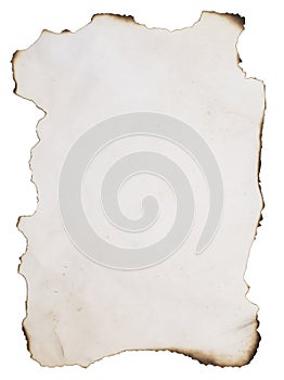Old burnt paper
