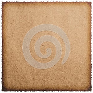 Old burnt paper sheet