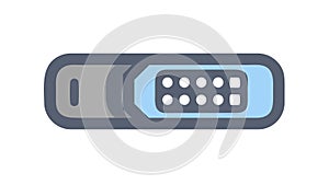 Old Button Phone, Classic Communication Device, vector design Generative AI