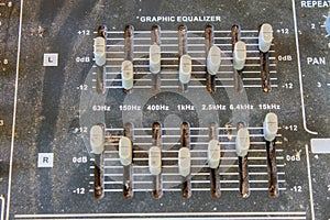 Old buttons equipment audio