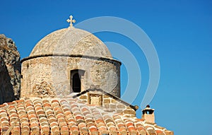 Old byzantine church of Monemvasia town,Greece