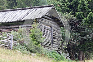 Old cabin in the Alps