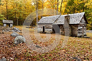 Old Cabin in Autumn