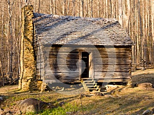 Old cabin in Smoky Mountains