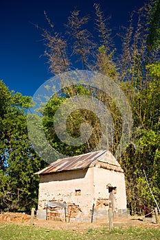 Old cabin in the woods