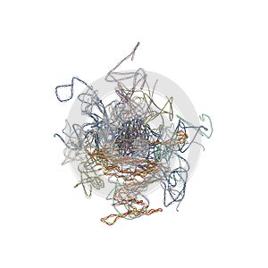 Old cables piled up for recycling on white. 3D illustration