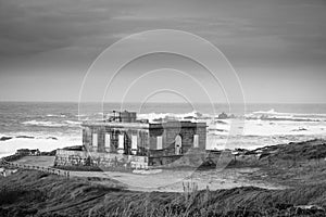 Old Cabo Silleiro Lighthouse, Galicia, Spain photo