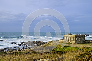 Old Cabo Silleiro Lighthouse, Galicia, Spain photo