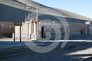 The old Caipe station in Salta Province in northwestern Argentina photo