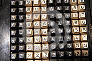old calculator keyboard