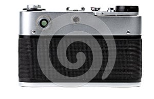 Old camera isolated on a white background