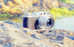 Old camera with telemeter.