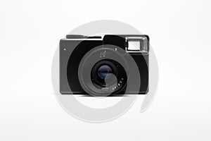 Old camera on a white background