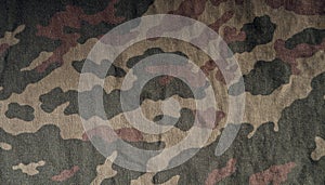 Old camouflage cloth pattern.