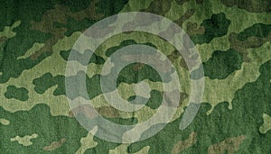 Old camouflage cloth pattern.