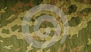 Old camouflage cloth pattern.