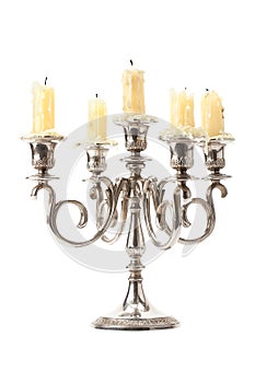 Old candlestick with candles