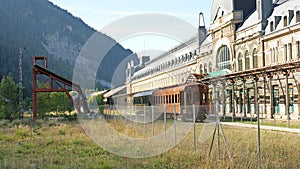 Old Canfranc station in Huesca