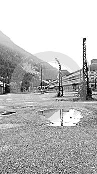 Old Canfranc station in Huesca, Aragon photo