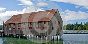 Old Cannery Building on Stilts