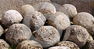 Old cannon-balls