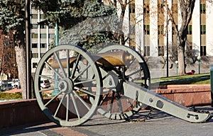 Old cannon in Denver, Colorado