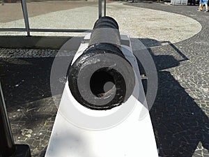 Old Cannon in Duque de Caxias Fort Leme Rio de Janeiro Brazil