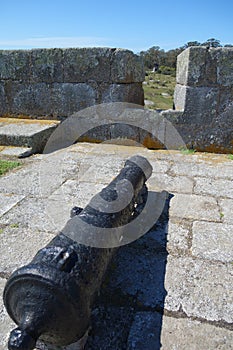 Old cannon of Fortress santa tereza, uruguay photo